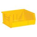 Partners Brand Hang & Stack Storage Bin, Yellow, 6 PK BINP1111Y