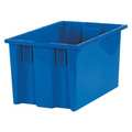 Partners Brand Stack and Nest Container, Blue, Plastic, 6 PK BINS110