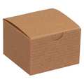 Partners Brand Gift Boxes, 3" x 3" x 2", Kraft, 100/Case GB332K