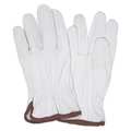 Partners Brand Goatskin Leather Drivers Gloves, Medium, White, 3 Pairs/Case GLV1065M