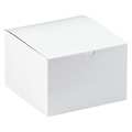 Partners Brand Gift Boxes, 6" x 6" x 4", White, 100/Case GB664