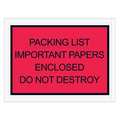 Tape Logic Tape Logic® "Important Papers Enclosed" Envelopes, 4 1/2" x 6", Red, 1000/Case PL412
