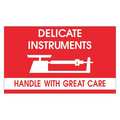 Tape Logic Tape Logic® Labels, "Delicate Instruments - HWC", 3" x 5", Red/White, 500/Roll DL1340