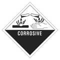 Tape Logic Tape Logic® Labels, "Corrosive", 4" x 4, Black/White, 500/Roll DL5750
