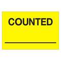 Tape Logic Tape Logic® Labels, "Counted ___", 2" x 3", Fluorescent Yellow, 500/Roll DL1128