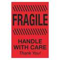 Tape Logic Tape Logic® Labels, "Fragile - Handle With Care", 4" x 6", Fluorescent Red, 500/Roll DL1186