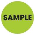 Tape Logic Tape Logic® Labels, "Sample", 2" Circle, Fluorescent Green, 500/Roll DL1269