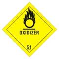 Tape Logic Tape Logic® Labels, "Oxidizer - 5.1", 4" x 4", Black/Yellow, 500/Roll DL5160