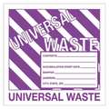 Tape Logic Tape Logic® Labels, "Universal Waste", 6" x 6", Purple/White, 500/Roll DL1303