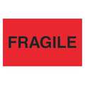 Tape Logic Tape Logic® Labels, "Fragile", Fluorescent Red, 3" x 5", 500/Roll DL2423