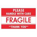 Tape Logic Tape Logic® Labels, "Fragile - Handle with Care", 3" x 5", Red/White, 500/Roll SCL536