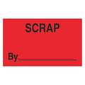 Tape Logic Tape Logic® Labels, "Scrap By", 3" x 5", Fluorescent Red, 500/Roll DL3361