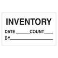 Tape Logic Tape Logic® Labels, "Inventory - Date - Count - By", 3" x 5", Black/White, 500/Roll DL3241