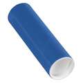 Partners Brand Mailing Tubes with Caps, 2" x 6", Blue, 50/Case P2006B