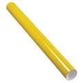Partners Brand Mailing Tubes with Caps, 3" x 36", Yellow, 24/Case P3036Y