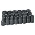 Grey Pneumatic 1" Drive Deep Length Impact Set, 21 pcs 9021D