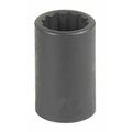 Grey Pneumatic 3/8" Drive Impact Socket Chrome plated 1117M