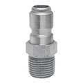 Foster Straight-Thru Brass Plug, 1/4"MPT 25MPB