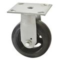 Fairbanks Mold-on Casters, Wide Rigid Rubber, 8" W36-8-RT