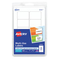 Avery Dennison Label, 1"X1.5", White, PK500 05434