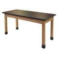 National Public Seating Rectangle Chem-ResTopLabTable, 30x60x30" , 30" W 60" L 30" H,  SLT1-3060C