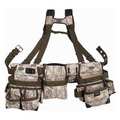 Bucket Boss Tool Belt, Framers Rig, 3 Bag, Digital Camo, Digital Camo, 1680 Heavy Duty Poly Fabric, 29 Pockets 55185-DIGC