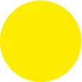 Labelmaster Circle Blank Labels 6", Yellow/Roll, Pk500 B6Y