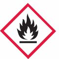 Labelmaster GHS Mini Flame Pictogram Labels, Pk500 MLGHIS1