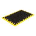 Crown Matting Technologies Heavy-Duty Mat, Black/Yellow, 40" W x WS 4E40YE