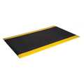 Crown Matting Technologies Antifatigue Comfort Mat, Black/Yellow, 12 ft. L x WB Z312YP