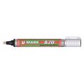 U-Mark Paint Marker with Reversible Tip, White 10705