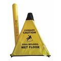 Hd Safety Store Wet Floor Cone, 18" w/Storage Tube, Yellow PC18-Y