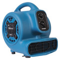 Xpower 1/4 HP, 925 CFM, 2.3 Amps, 4 Positions, 3 Speeds Mini Mighty Air Mover with Power Outlets and 3-Hour Timer P-230AT BLUE