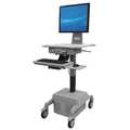 Afc Industries Medical Cart, Gray, 58-1/2" H x 22" W PC910-11