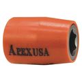 Apex Tool Group 1/4 in Drive Socket with U-Guard Shallow Socket, Urethane Covered UG-M-10MM11