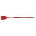 Tydenbrooks X-Strap, Fixed Length Truck Seal, 12" L, Red, 7 Digits, PK50 V30521121-01-GRAI