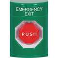 Safety Technology International Emergency Exit Push Button, Grn, Rd Button SS2102EX-EN