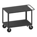 Westward Steel Utility Cart with Flush Metal Shelves, 2 Shelves HET-2460-2-5K-FL-95W