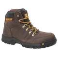 Cat Footwear Size 11W Men's 6 in Work Boot Steel Work Boot, Seal Brown P90803