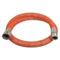 Continental Contitech 2" ID x 20 ft PVC Water Suction Hose Clear/OR WST200-20CE-G