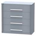 Vidmar Weapon Storage Cabinet, 4 Drawers, Gray RP3615A
