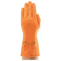 Ansell 12" Chemical Resistant Gloves, Natural Rubber Latex, 6-1/2, 1 PR 87-320