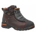 Timberland Pro Size 10-1/2 Men's 6 in Work Boot Steel Work Boot, Brown A172T