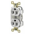 Zoro Select 15A Duplex Receptacle 125VAC 5-15R WH BRY5262W