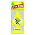 Little Trees Air Freshener, Card w/String, Yellow, PK6 U6P-10105