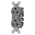 Zoro Select 20A Duplex Receptacle 125VAC 5-20R GY 5362BGRY