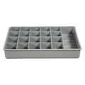 Durham Mfg Compartment Drawer Insert with 21 compartments, Polypropylene, 3" H x 18 in W 124-95-21-IND