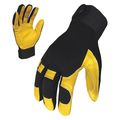 Ironclad Performance Wear Mechanics Gloves, L, Black/Gold, Stretch Nylon G-EXMLG2-04-L