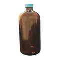 Lab Safety Supply Safety Coated Bottle, 178mm H, 32 oz., PK12 52KA27