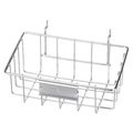 Marlin Steel Wire Products Silver Rectangular Storage Basket, Steel 920-12